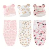 Baby Anti-jump Sleeping Bag Towel Sleep Artifact For Newborn Summer, Pure Cotton Swaddle To block Startle In Spring And Autumn