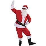 STTTBD Jultomte kostym jul jultomten kostym för män kvinnor vuxen kostym jultomten 11 st. outfit A, M