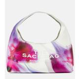 Marc Jacobs The Sack Future Floral Mini leather tote bag - white - One size fits all
