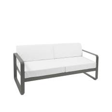 Fermob - Bellevie 2 Seater Sofa Off-White Cushions, Rosemary - Soffor utomhus - Pagnon & Pelhaître