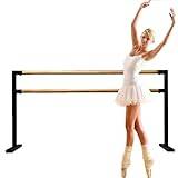 Ballet Barre Portable Specialized Balett Barre, järnstång och bekväm trästång, lämplig för Home Gym Dance Studio (2M/6.6FT)