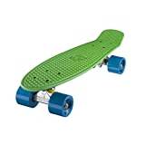 Ridge Skateboard 55 cm Mini Cruiser retrostil i M hjul komplett U färdigmonterad grön blå,
