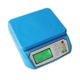 Digital Kitchen Scales, Home + Kitchen Easy to Read LCD Display With Power Plug Electronic Cooking Scale for 30kg (Blue 20kg)