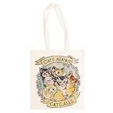 Cats Against Cat Calls Beige Shopping Bag Återanvändbar Totebag