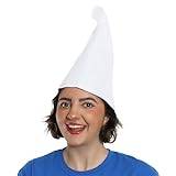 Gnome hatt för vuxna – 2-pack – vit tomteluva med en böjd topp – World Book Day Book Week maskeraddräkt tillbehör