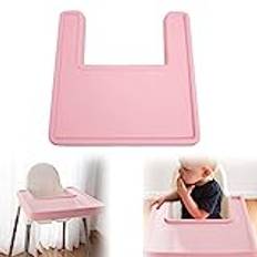 Bordstablett för barnstol, lätt att rengöra matkvalitet silikon bordstabletter BPA-fria, heltäckande matstolskudde kompatibel med IKEA antilop highchai för småbarn och bebisar