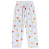 Tinycottons Hearts and Stars cotton poplin pants - grey - 104