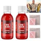 Red Ink Fishing,2024 New Red Ink Fishing,100ml Strong Fish Attractant Concentrated,Red Ink Concentrated Liquid Fishing Bait (2pcs)