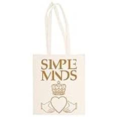 Simple Minds Unisex Totebag Beige Shopping Säck Återanvändbar