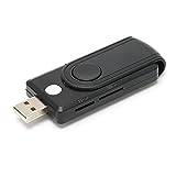 USB 2.0 Multi-Card Reader, SD/TF/SIM Card Support, Mini Portable CAC Smart Card Reader for Smart Contact Card