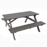 Picknickbord Kivo, 1700 mm, 6-pl, grå