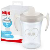 NUK Tränare kopp Sippy Cup | Läcksäker mjuk drickpip | 6+ månader | BPA-fri | 230 ml | hjärtan (neutral)
