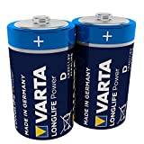 VARTA Longlife Power D (LR20) är ett alkaliskt batteri i 2-pack.
