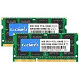 TECMIYO 16GB Kit (2x8GB) PC3L 12800s Sodimm DDR3 / DDR3L 1600MHz CL11 PC3-12800 1,35V / 1,5V 204Pin icke-ECC obuffert SODIMM-minne RAM för MacBook Pro, Imac, Macbook Mini