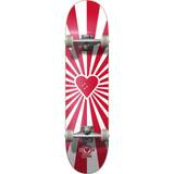 Heart Supply Burst Logo Skateboard - Red