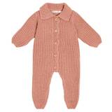 The New Society Baby ribbed-knit onesie - pink - 86
