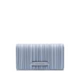 Karl Lagerfeld - plånbok med logotypplakett - dam - återvunnen polyuretan - one size - Blå