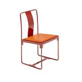 Driade - Mingx Chair - Painted Steel/Leather Orange - Matstolar