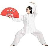 Tai Chi Kläder Kvinnor, Män Tai Chi Kostymer Kampsport Kung Fu Uniform Qi Gong Kläder Chinese Wing Chun Kung Fu Taekwondo Träningskläder UnisexPurple-X Large