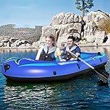 Inflatable Kayak Boat,Inflatable Boat Set, With Oars + Inflator,Rubber Explorer Boat Kayak Canoe Fishing Outdoor Rafting Water Sports