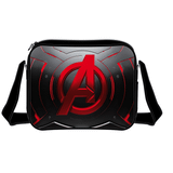 Avengers Red Logo Black Messenger Bag