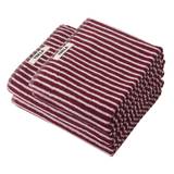 Tekla - Terry Towel - Striped - Red Rose 100x150 - Handdukar och badlakan