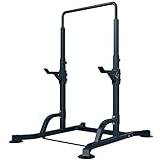 Power Tower Dip Station Home Pull-ups Adjustable Multi-Function Parallel Bars Squat Bench Portable Dumbbell Rack for Full Body Workout
