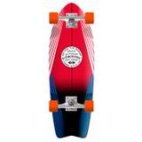 Hydroponic Fish Komplett Cruiser Skateboard - Färg: Lines Red - Längd: 28"
