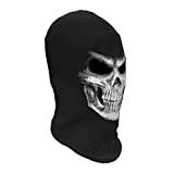 Halloween 3D-skelettmask, Skrämmande Skelett Balaclava Ghost Cosplay-kostym Halloween-fest Helmask