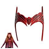 ZLCOS Scarlet Witch Huvudbonad Krona Wanda Maximoff Pannbandsmask för cosplay 2022 film Halloween Kostymtillbehör (mask)