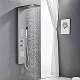 304 duschpanel i rostfritt stål termostatiskt duschsystem, regnduschsystem med kroppsstrålar