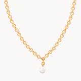 Astrid & Miyu Women's Pearl Link Chain Necklace - Gold