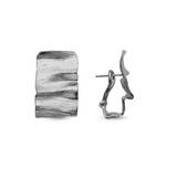 CATWALK EXCLUSIVE – Örhängen Wavy Hammers 925 oxiderat silver