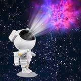 Astronaut stjärnhimmel, projektor, galax, nattlampa, stjärnhimmel, projektor med fjärrkontroll och timer, smart nattlampa 3D galax, för barn, vuxna, rumsdekoration, festatmosfär