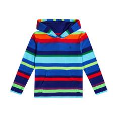 Polo Ralph Lauren Kids Striped cotton-blend hoodie - multicoloured - 104
