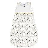 Sweety Fox Babysovsäck, 1 TOG, sovsäck för bebisar, 18–36 månader, inlindningsväska med ekologisk bomull, babykläder fria från kemikalier, Oeko-Tex-certifierad, unisex, 110 cm, gul