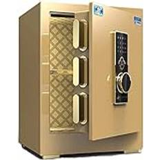 BIANBIANBH Brandsäker vattensäker kassaskåp, kassaskåp och låsboxar, pengalåda Hem/kontor Digitalt brandsäkert kassaskåp 45cm högsäkerhetsskåp, inbyggt larmskåp kassaskåp för pengar A4-dokumentlaptop