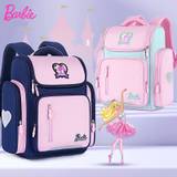 Barbie Kawaii Cartoon School Bag Kids Backpack Purse Cute Zipper Backpack Girls and Boys Backpack Kids Wallet and Bags - Small navy pink