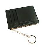 OBiQuzz unisex liten plånbok plånbok nyckelfodral dragkedja plånbok korthållare liten plånbok, Armégrön, Einheitsgröße