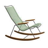 Houe - CLICK Rocking Chair - Dusty Green - Solstolar och solsängar - Henrik Pedersen - Metall/Trä/Plast