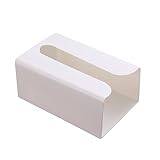 IJNHYTG Toalettpappershållare Wall-mounted Tissue Holder On The Wall Of The Paper Drawer Creative Simple Toilet Tissue Box (Color : White, Size : 8.5 * 12 * 16cm)