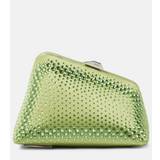 The Attico Midnight Mini embellished clutch - green - One size fits all