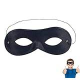 TK grupp Timo lingler bandit ögonmask svart, ögonmask för barn och vuxna vid karneval och karneval (1x)