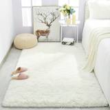 1pc Luxury Thickened Shag Area Rug, Modern Rectangle Plush Fuzzy Rugs, Machine Washable, Non-shedding Non-slip Shaggy Furry Carpets For Living Room Bedroom, Home Decor, Room Decor