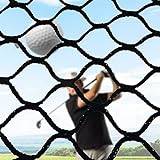 Golf övningsnät 3 x 3 m, bärbart golfnät för inomhus och utomhus, kvadratiskt nät träningsnät för golf, baseball, hockey