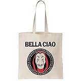 Bella Ciao Profesor Mask Salvador Money Seal Canvas Tote Bag