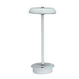 ABNMJKI Bordslampa Uppladdningsbar bordslampa Dekorativ läs campingbordslampa (Color : White)