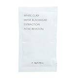 White Mud Mask Blackhead Acne Treatments Borttagning Pore Cleansing Peel Off Mask(1 förpackning)