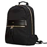 KNOMO Mini Beauchamp 28 cm ryggsäck liten väska surfplatta bokväska för arbete, skola, högskola, resa dagväska handväska, Svart, One Size, Liten ryggsäck