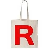Team R Letter Symbol Rocket Jesse and James Canvas Tote Bag